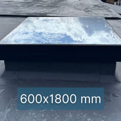 Dachfenster Flachdach – gerahmt – feststehend – 3-fach – 600 × 1800 mm