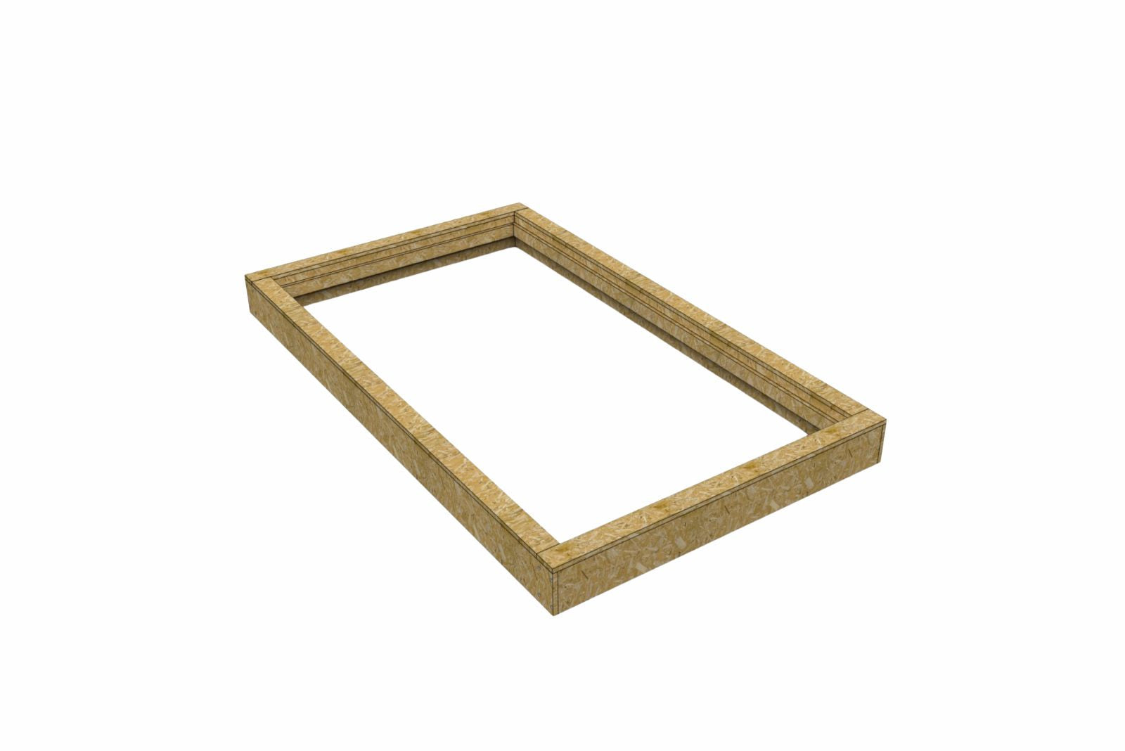 Aufsetzkranz 40 x 150 cm gedämmt OSB für Schrägdach – Anwendungsansicht