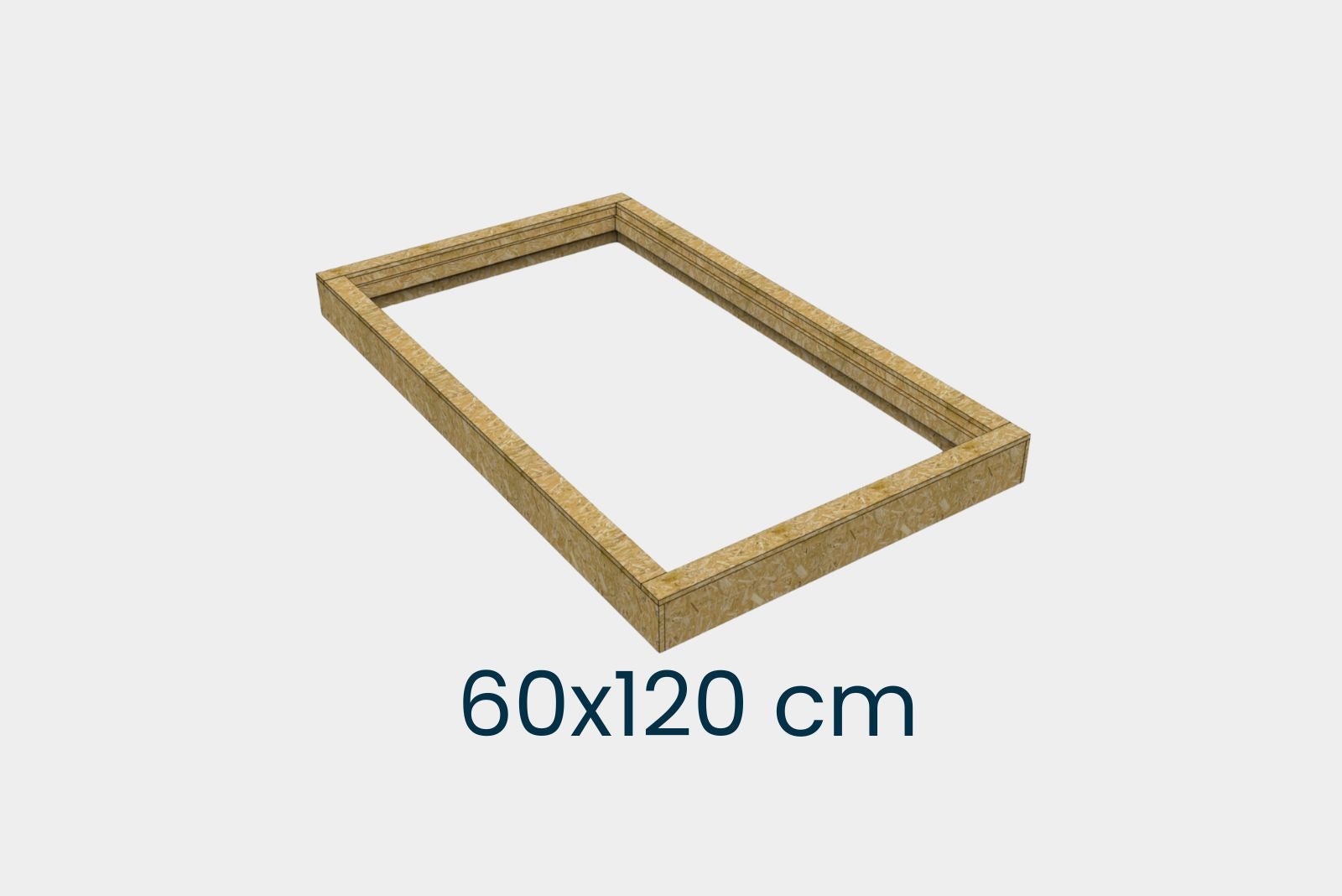 Aufsetzkranz 60 x 120 cm gedämmt Sperrholz für Schrägdach – Produktbild