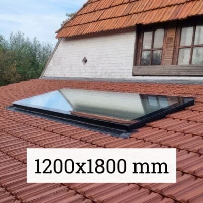 Dachfenster Schrägdach – rahmenlos – feststehend – 3-fach – 1200 × 1800 mm – Detailansicht